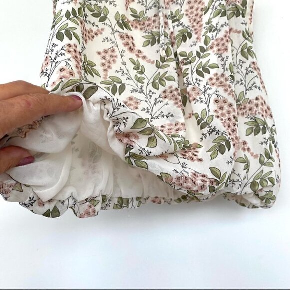 Max Studio blouson tank top with keyhole  opening and centre front tie - Picture 6 of 10